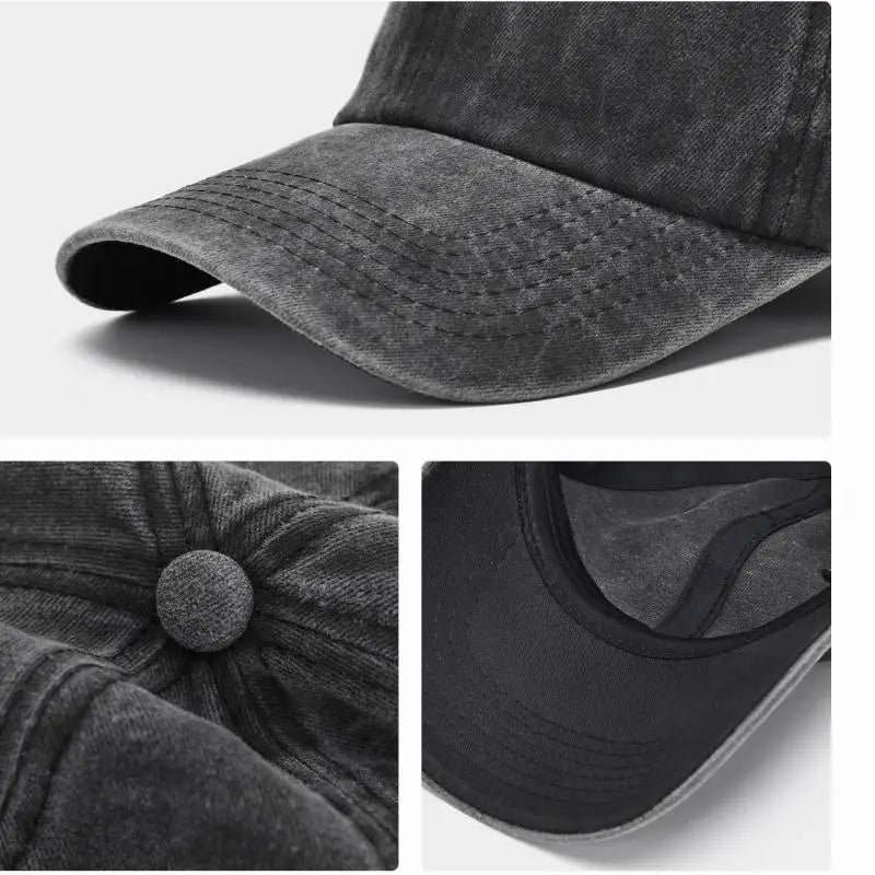 Baseball Cap Washed Cotton Men Women Snapback Hat
