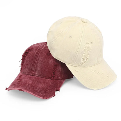 New Vintage Washed Distressed Baseball Cap