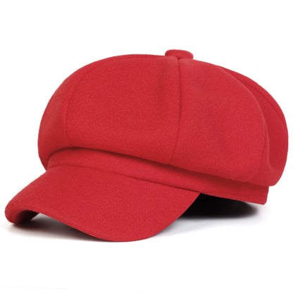 Woolen Solid Color Beret Fashion Outdoor Cotton Hat