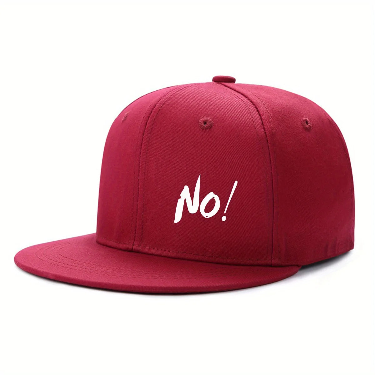 Printing Logo NO! Outdoor Fun Ctional Casual Flat Brimmed Baseball Hat Men's And Women Cap