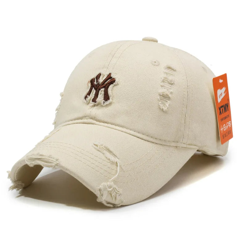 Korean Style Personalized Ripped Hat