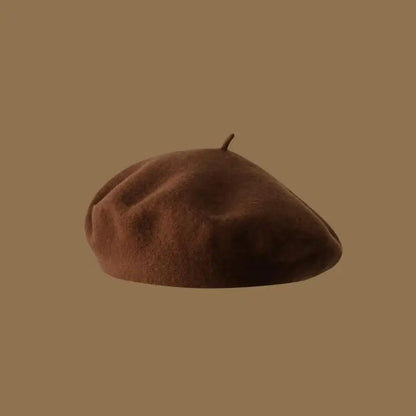 Wool Beret Hat Women French Beret Vintage Painter Cap