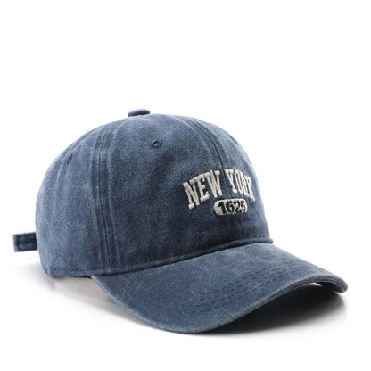 Retro New York Embroidery Baseball Hat for Men Women Vintage