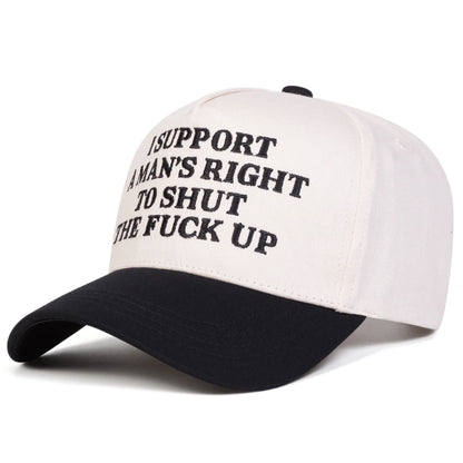 Unisex Letter Embroidery Baseball Caps Outdoor