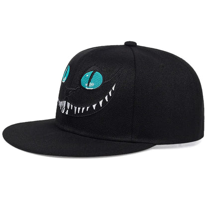 2024 New Unisex Cartoon Cat Embroidery Hip Hop Hats