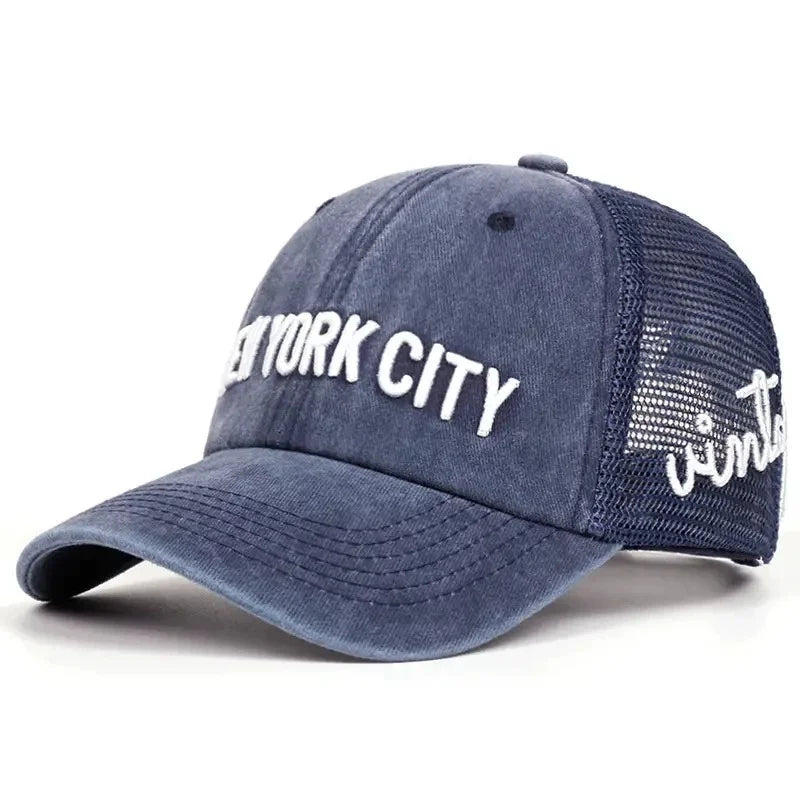 Unisex NY Letter Embroidery Snapback Baseball Caps Spring and Autumn