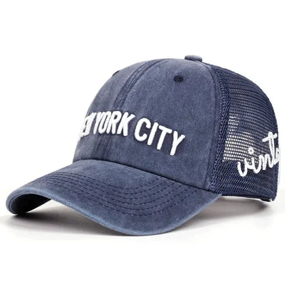 Unisex NY Letter Embroidery Snapback Baseball Caps Spring and Autumn