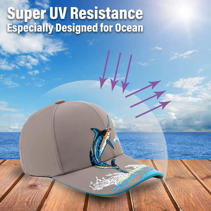 Unisex Baseball Hat Embroidery Fishing Caps Outdoor Breathable