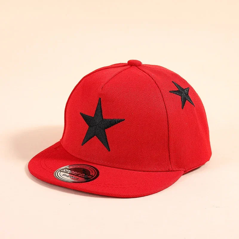 Children Five-pointed Star Embroidery Baseball Caps