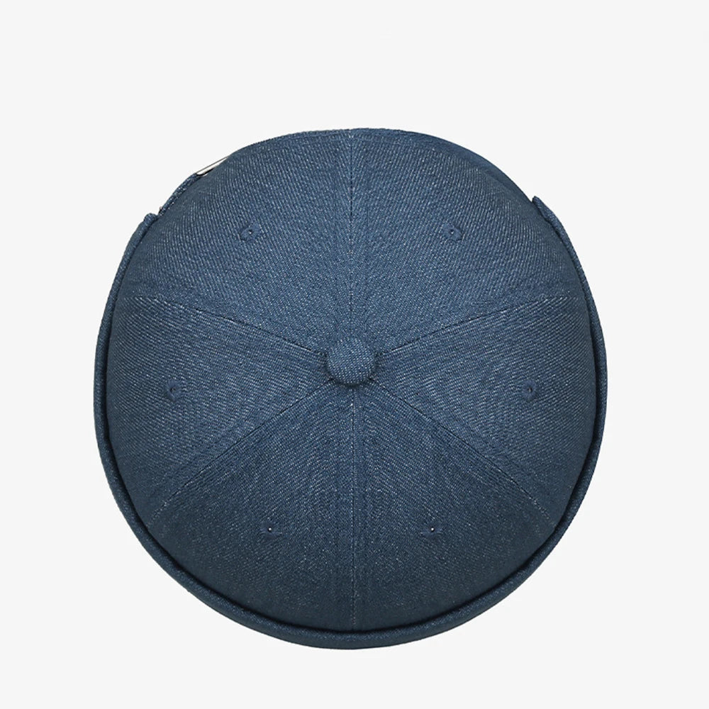 Denim Beanie Hats Men Women Docker Cap Dome Melon Cap