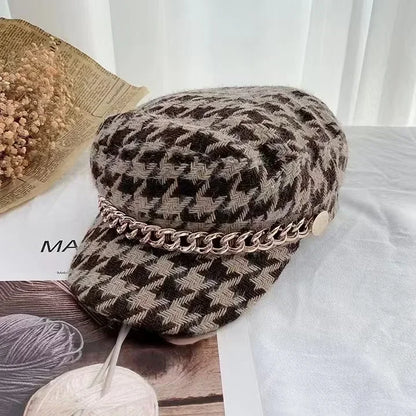 Panama Women's Checkered Baseball Cap
