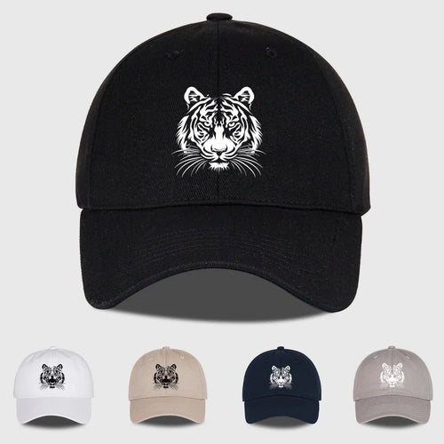 Tiger Head Print Baseball Cap Bold Vintage Wild Style Daily Commute Outdoor Hiking Camping Travel Perfect Gift