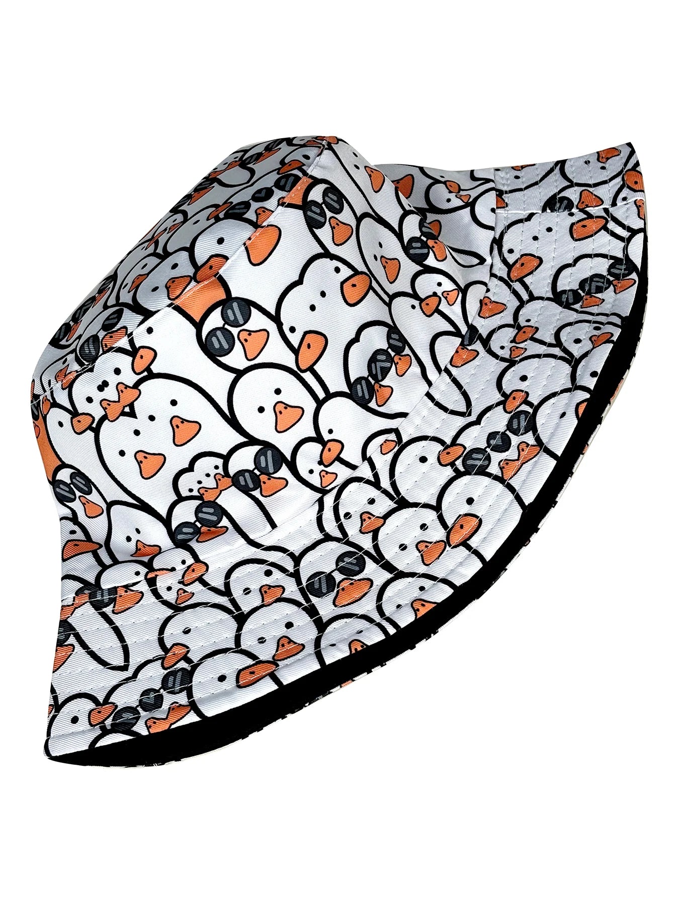 Fashionable Little White Goose Bucket Hat Suitable for Outdoor Activities, Multifunctional Fisherman Hat Suitable for Both Men and Women