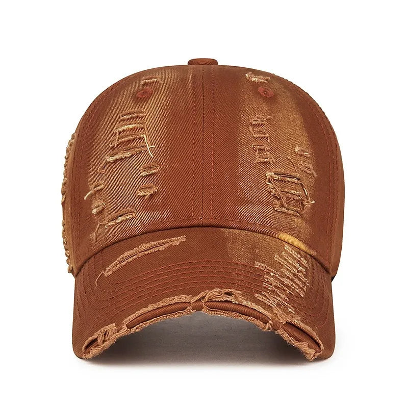 Cool Fashion Women Men Ripped Denim Cotton Baseball Cap