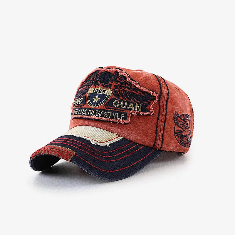 Unisex Washed Cotton Peaked Cap Fashion Letters Baseball Caps For Men Women