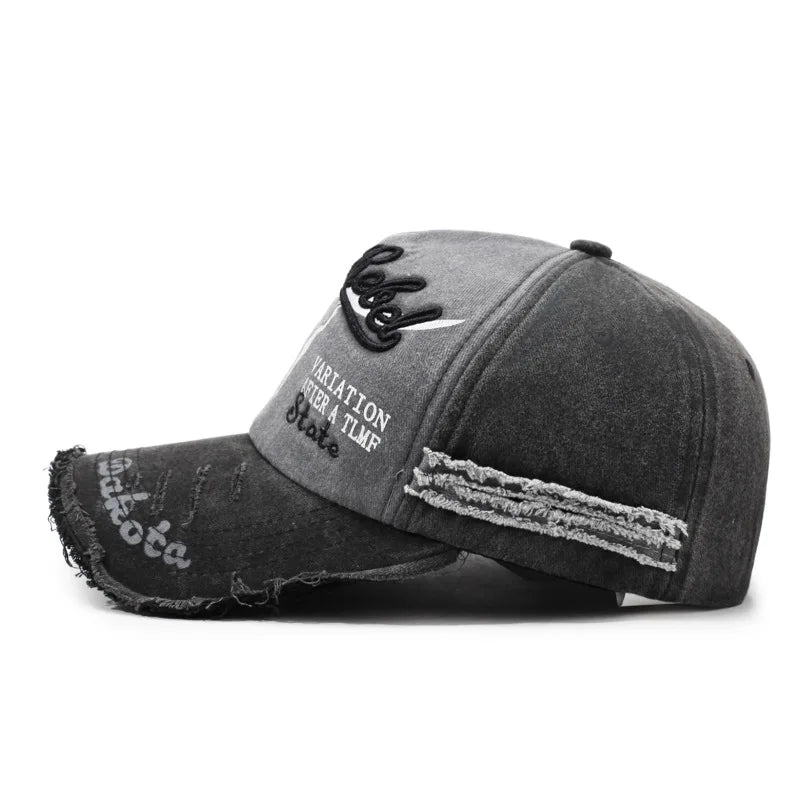 Washed Retro Baseball Cap, Made Old And Adjustable Sun Hat