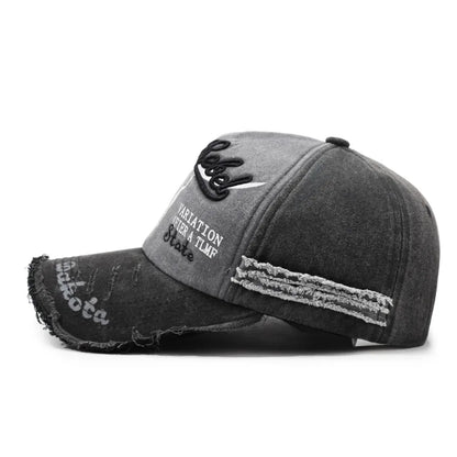 Washed Retro Baseball Cap, Made Old And Adjustable Sun Hat