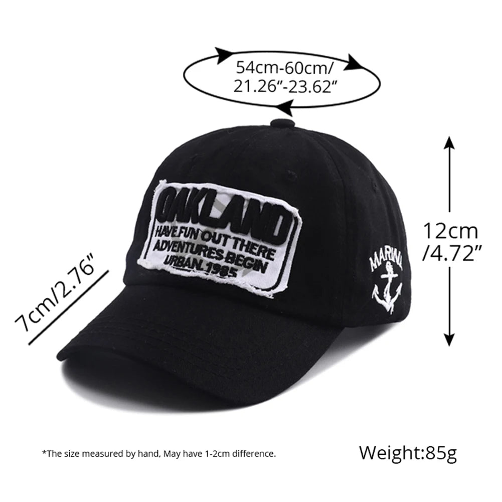 2025 New Letter Embroidery Cotton Baseball Caps Men Women