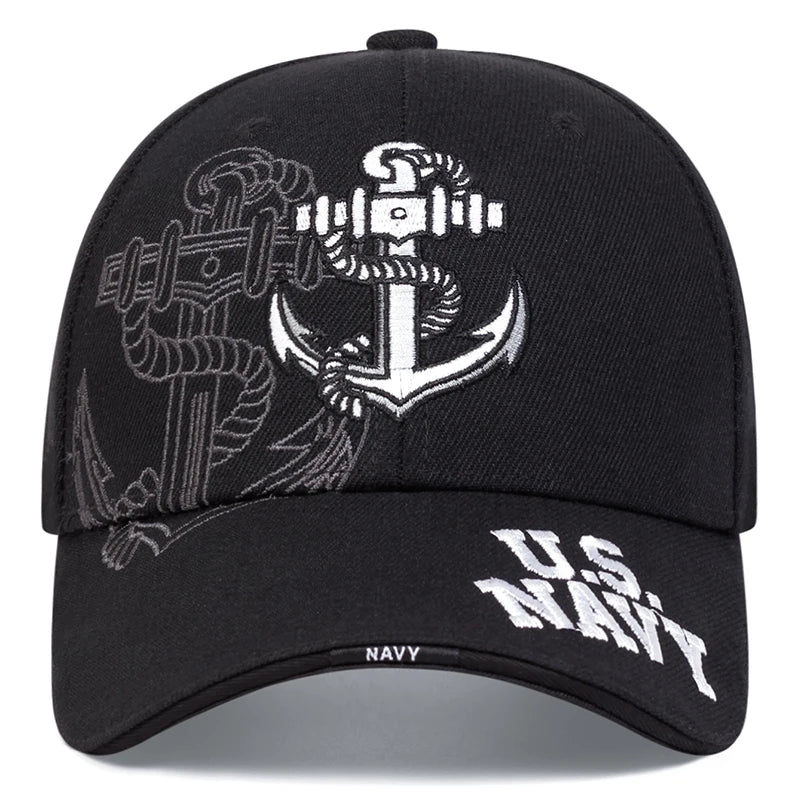 Unisex Anchor Embroidery Baseball Caps Spring and Autumn Outdoor