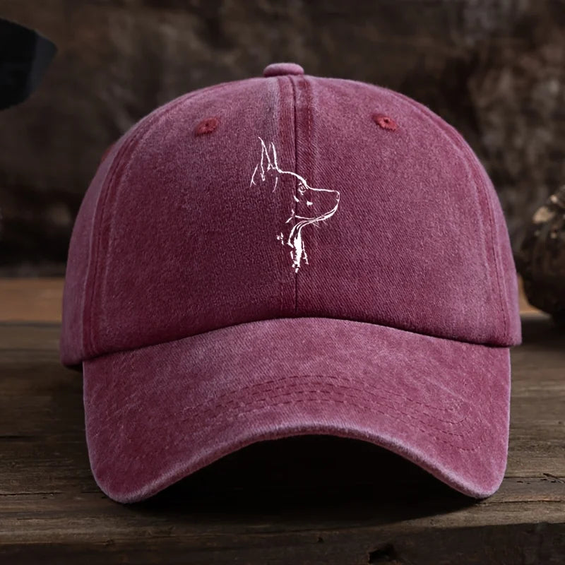 Men' & Women' Wolf Head Print Baseball Cap