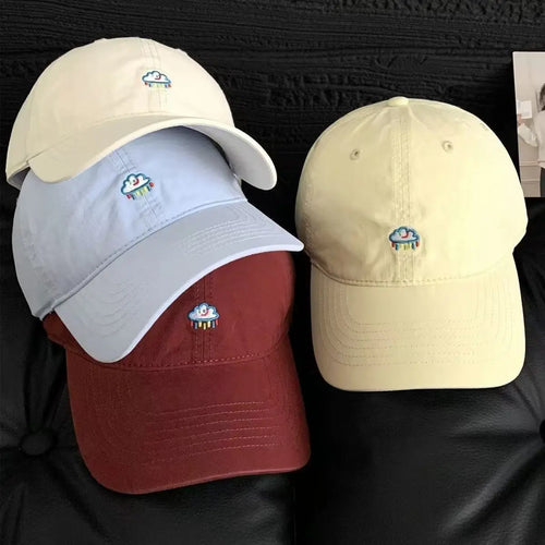 Korean Style Simple Cartoon Embroidery Trendy Baseball Cap