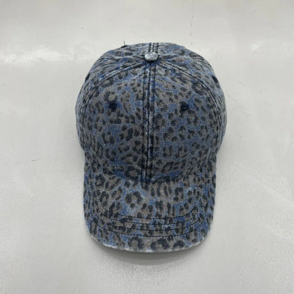 American Retro Spice Girl Leopard Print Baseball Cap