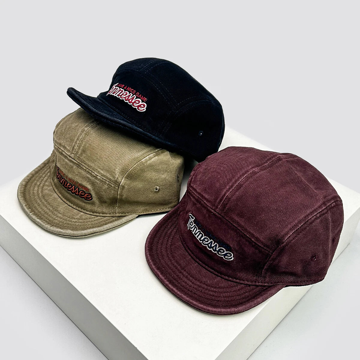 Retro Embroidered Letter Baseball Hats