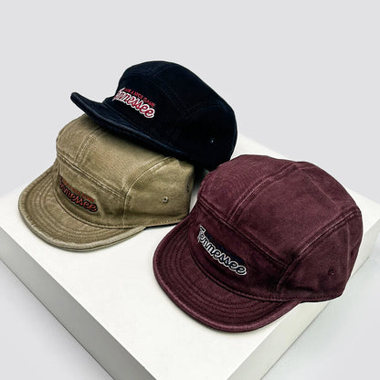 Retro Embroidered Letter Baseball Hats