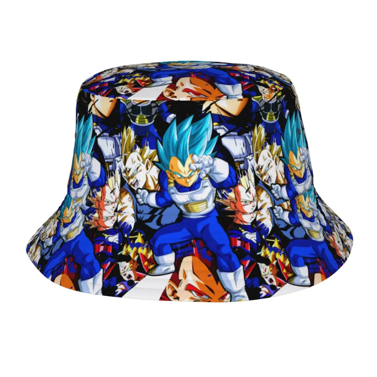 Street Dragon Vegeta Blue Ball Anime Bucket Hat Teen
