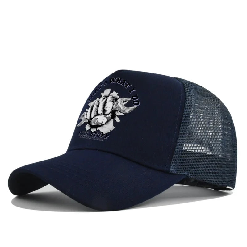 Spring Summer Printed Mesh Breathable Baseball Cap