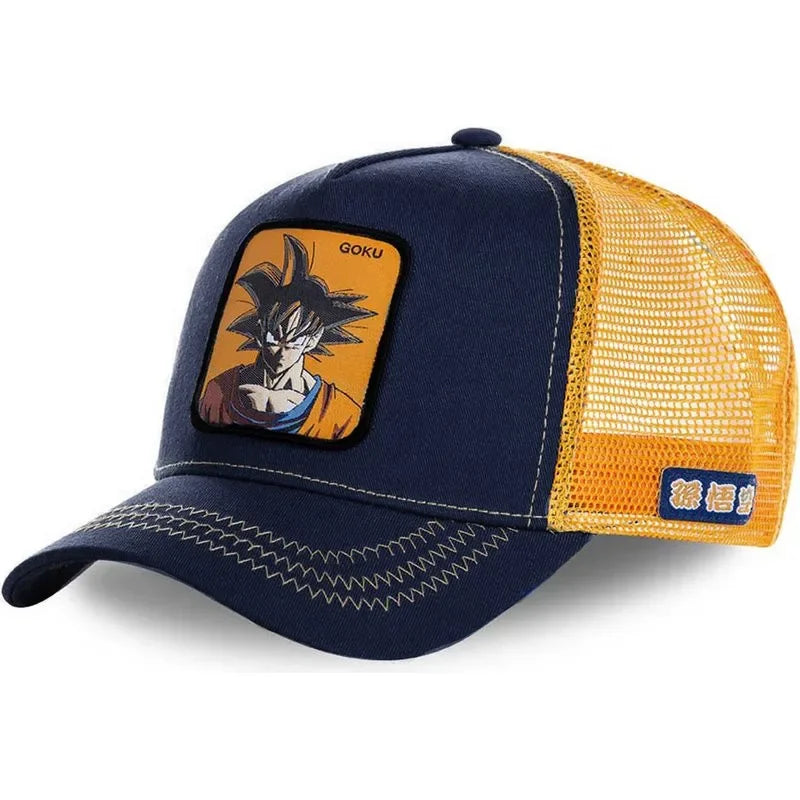 Dragon Ball Son Goku Cap Summer Travel Peaked Cap Men's Embroidery Hip-Hop Cap