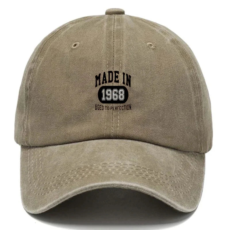 Customize 1968 Vintage Washed Cotton Baseball Cap