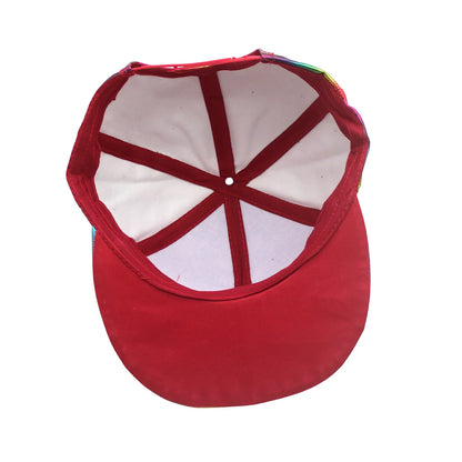 Fashion PU Rainbow Color Changing Baseball Cap