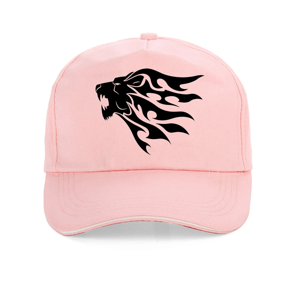 Lion Head Printing Baseball Caps Summer