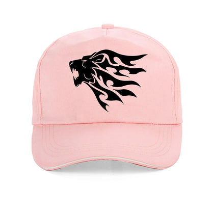 Lion Head Printing Baseball Caps Summer