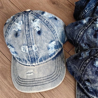 Classic Retro Denim Baseball Cap Unisex NYC