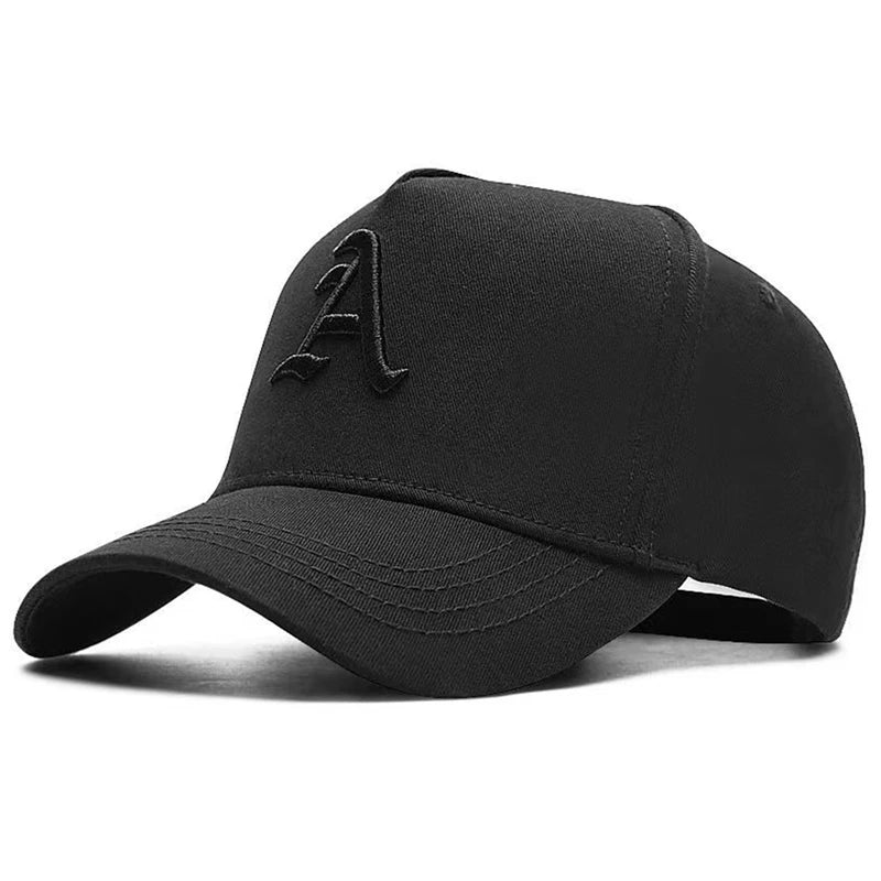 Unisex A Letter Embroidery Baseball Caps Spring and Autumn Outdoor Adjustable Casual Hats Sunscreen Hat