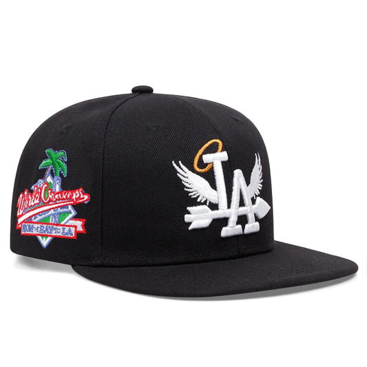 Letter Wing Pattern Side Coconut Tree Embroidery Fashion Baseball Hat