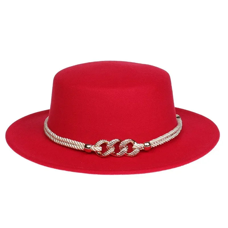 Unisex British Style Lightweight Felt Fedora Jazz Trilby Hat