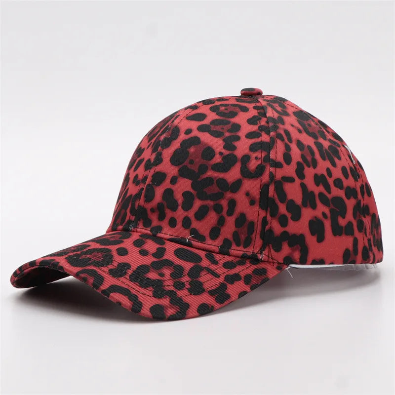 Unisex European American Fashion Leopard Print Baseball Cap
