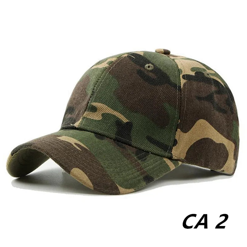 Men Women Summer Cotton Camouflage Printed Baseball Caps Sunhat Outdoor