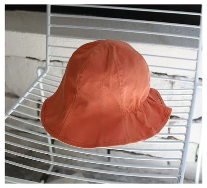 Wide Brim Sun Hats For Women Panama Foldable Wrinkle Bucket Hat