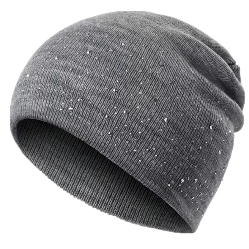 Hot Sale Women Casual Winter Fall Hat Stylish & Shiny Rhinestone Decor