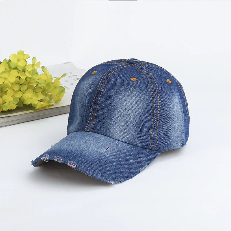 Fashion Washed Denim Baseball Cap Sun Protection Hat