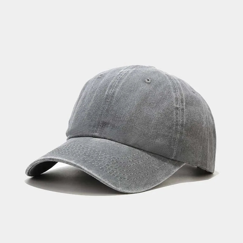Spring Summer Cap Washed Cotton Baseball Cap Men Women