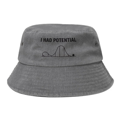 Woman Distressed Denim Bucket Hats