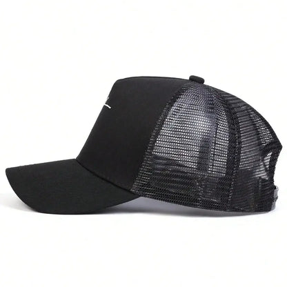 Unisex Cross Embroidery Baseball Net Caps Casual Hats Spring and Summer Outdoor Sunscreen Hat