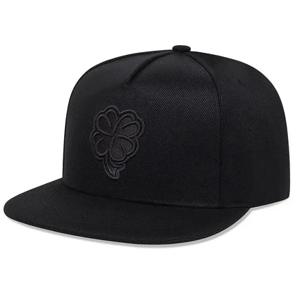 Unisex Clover Embroidery Hip-hop Hats Spring Autumn