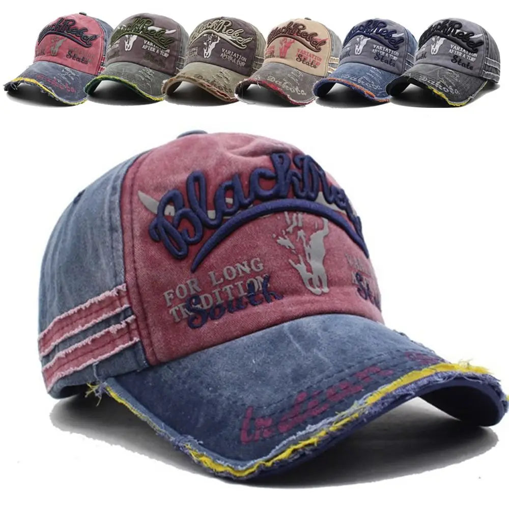 Cow Head Pattern Letter Embroidery Baseball Cap