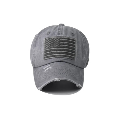 2024 Summer Men's Baseball Cap Fashion Cotton American Flag Sun Hat